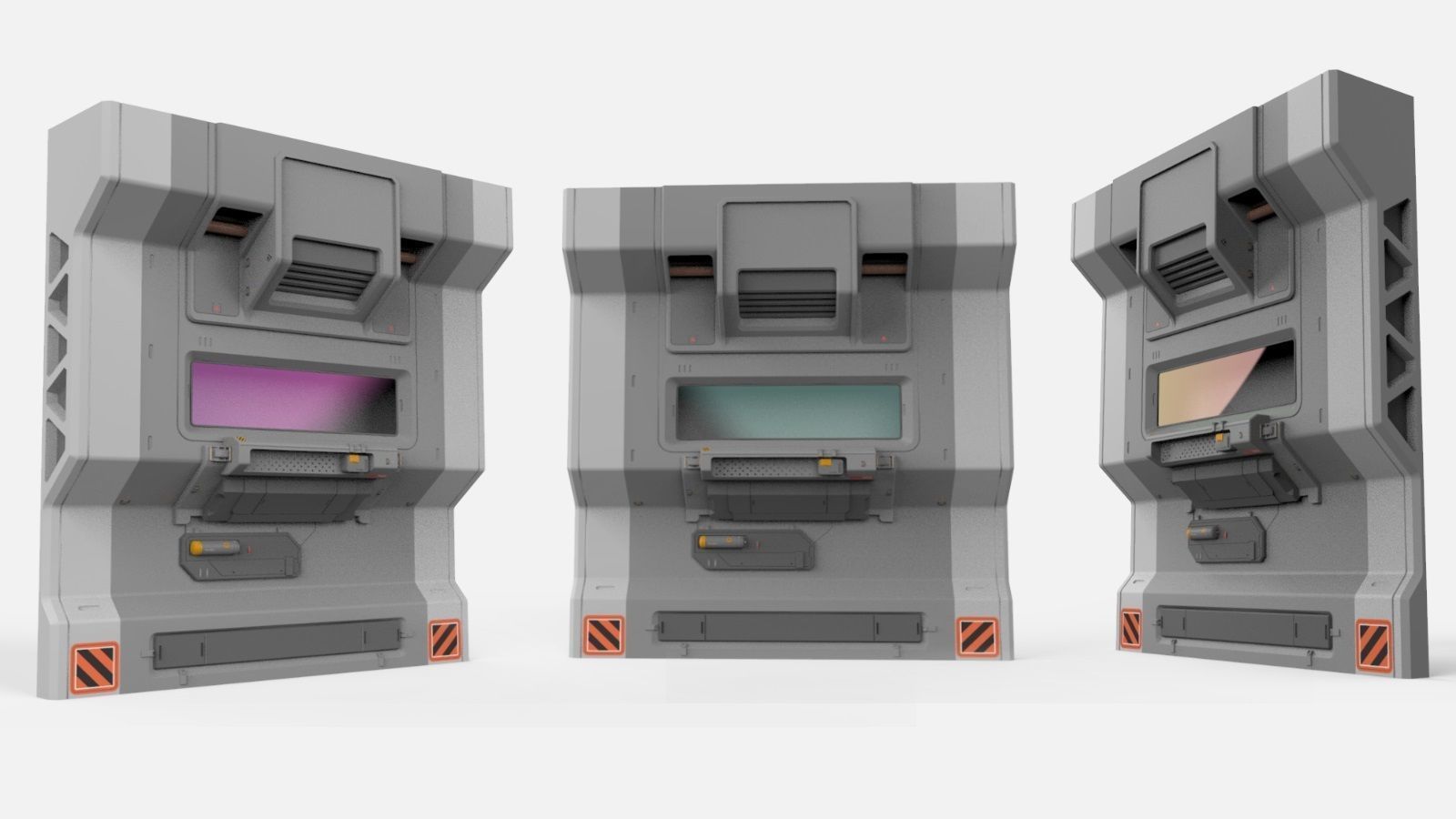 sci-fi Architecture kitbash 29 3D model_13