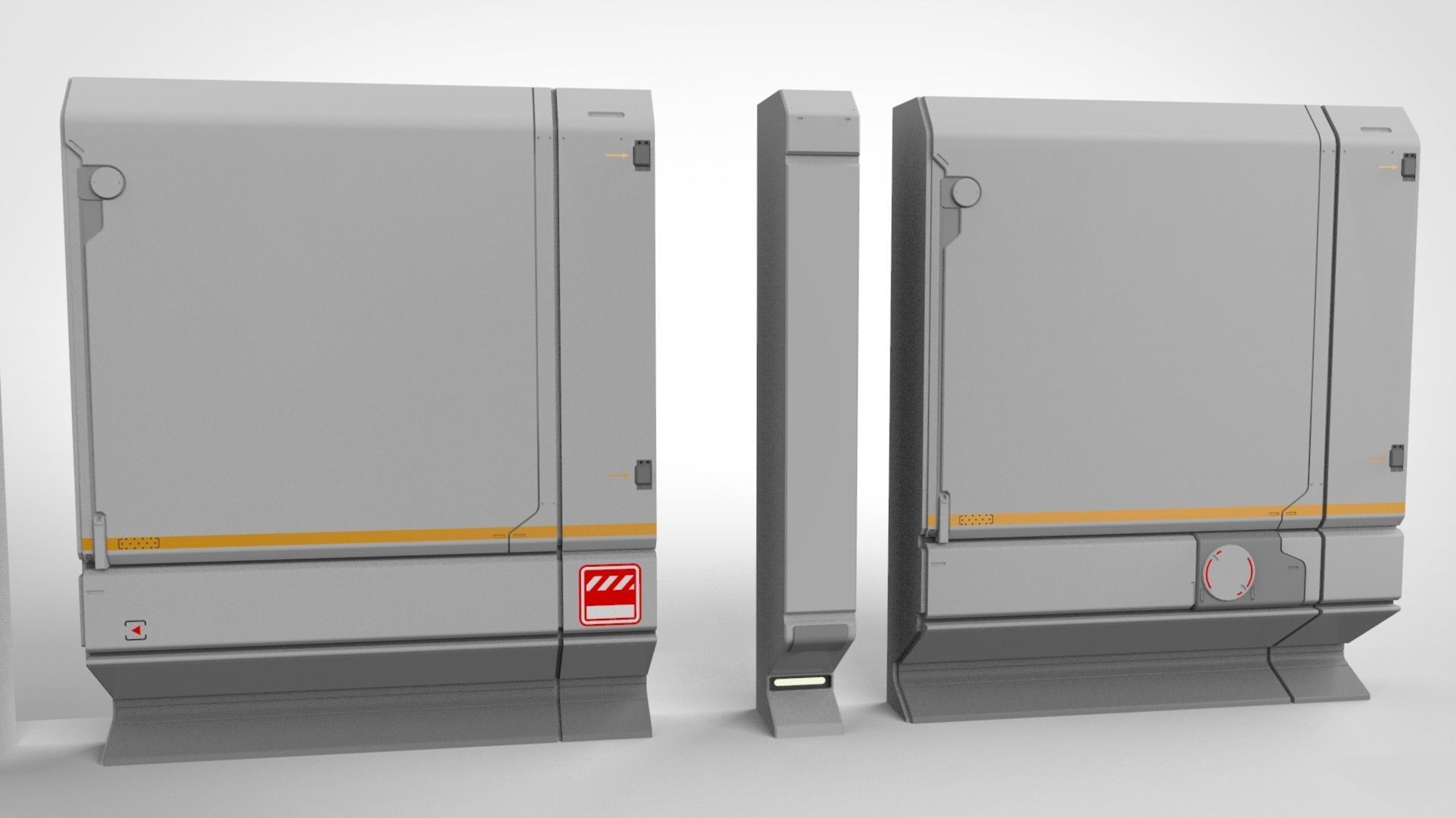 sci-fi Architecture kitbash 29 3D model_17