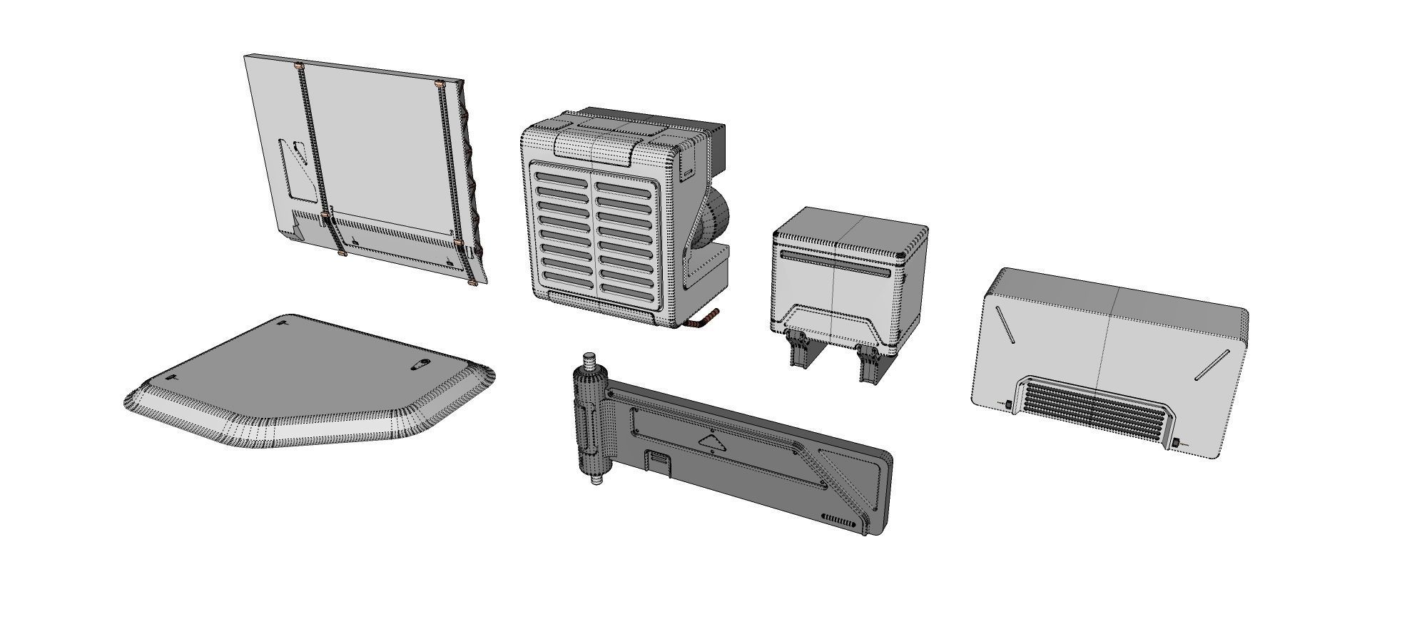sci-fi Architecture kitbash 29 3D model_26