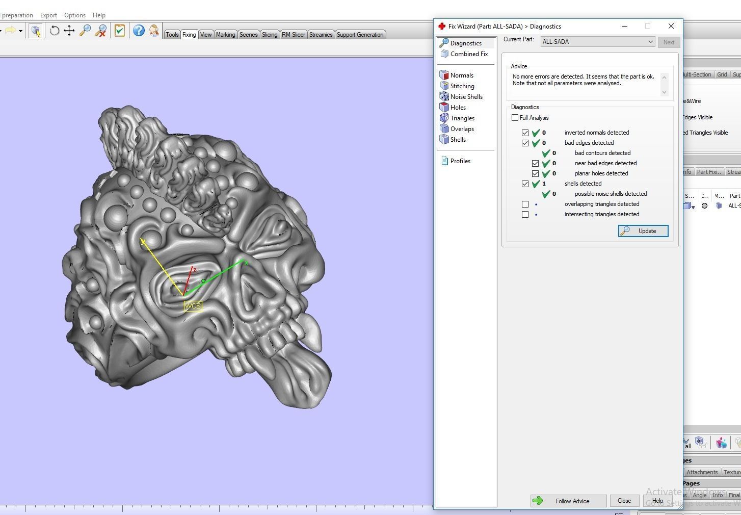 Badass Gothic Punk Skull Ring 3D CAD Design-GP34S 3D print model_15