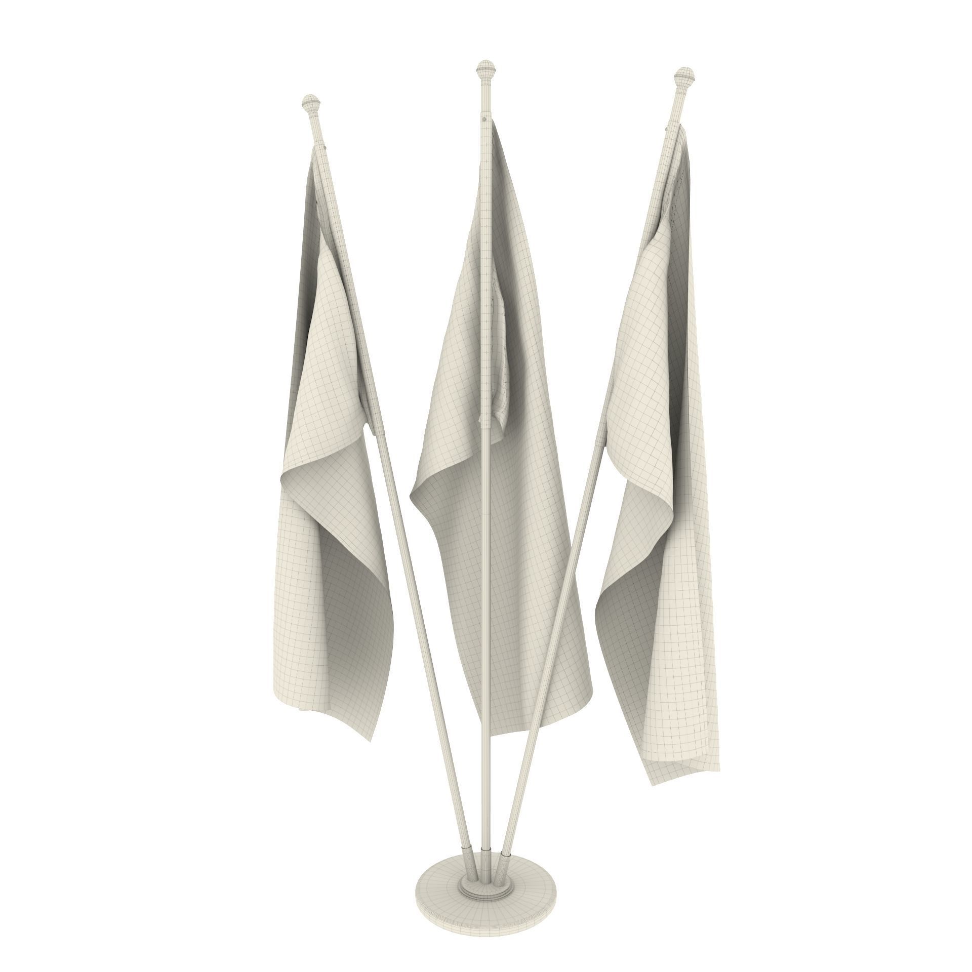 Cambodia Flag Pack 3D model_4