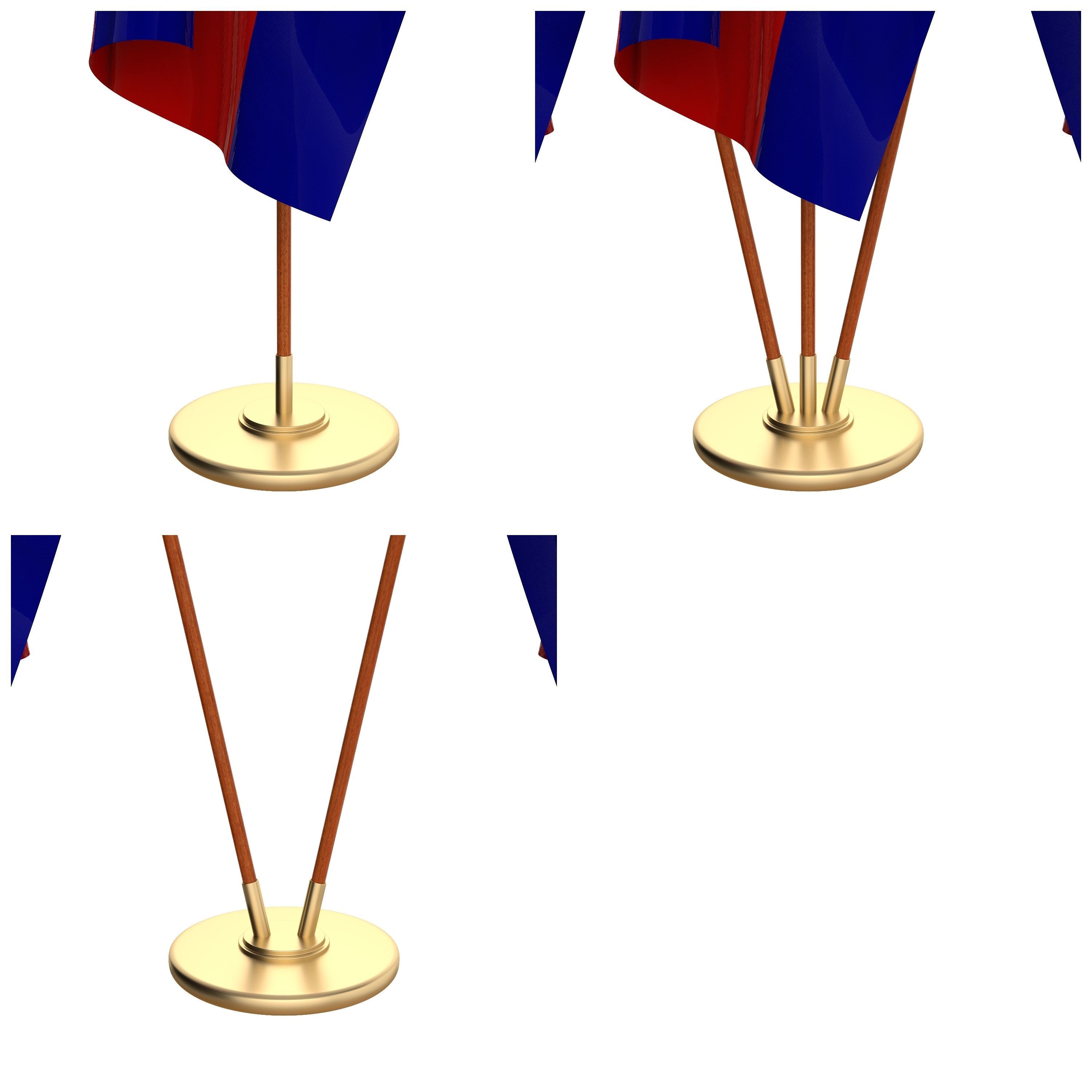 Cambodia Flag Pack 3D model_2