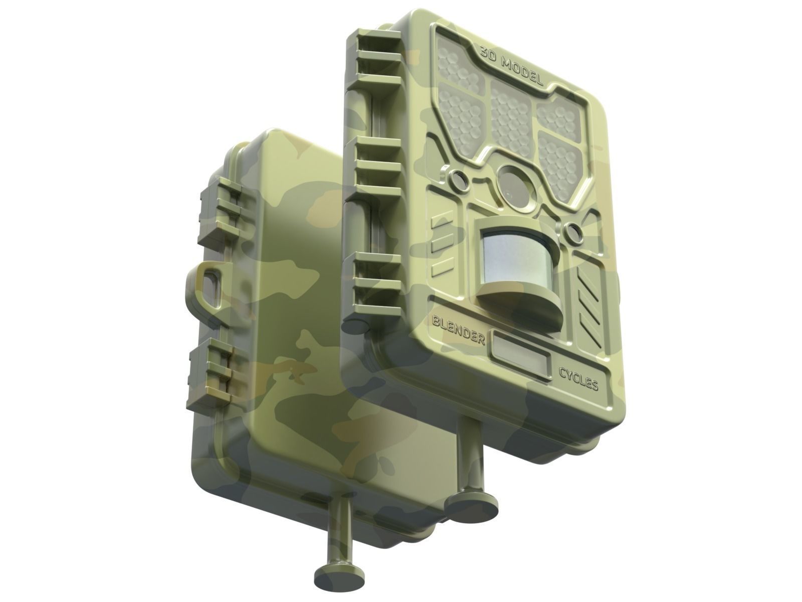 Wildlife Trail Camera 3D model_4