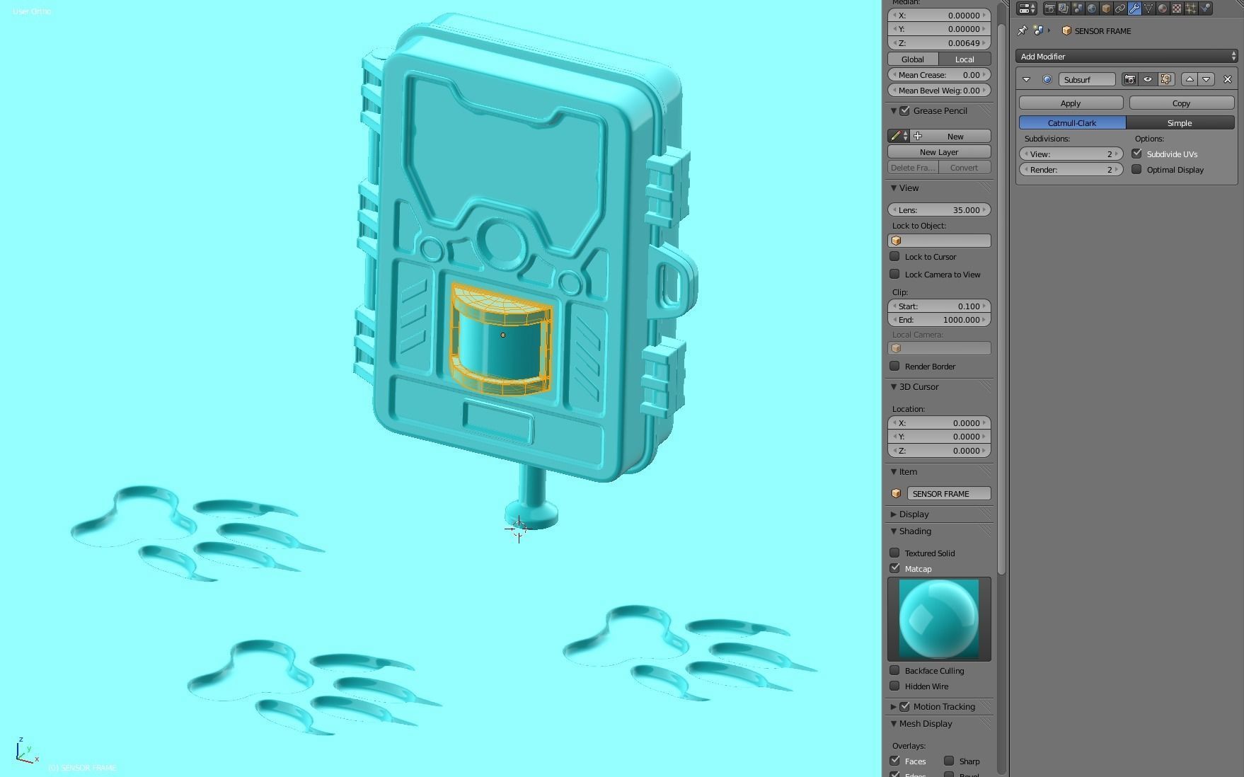 Wildlife Trail Camera 3D model_13