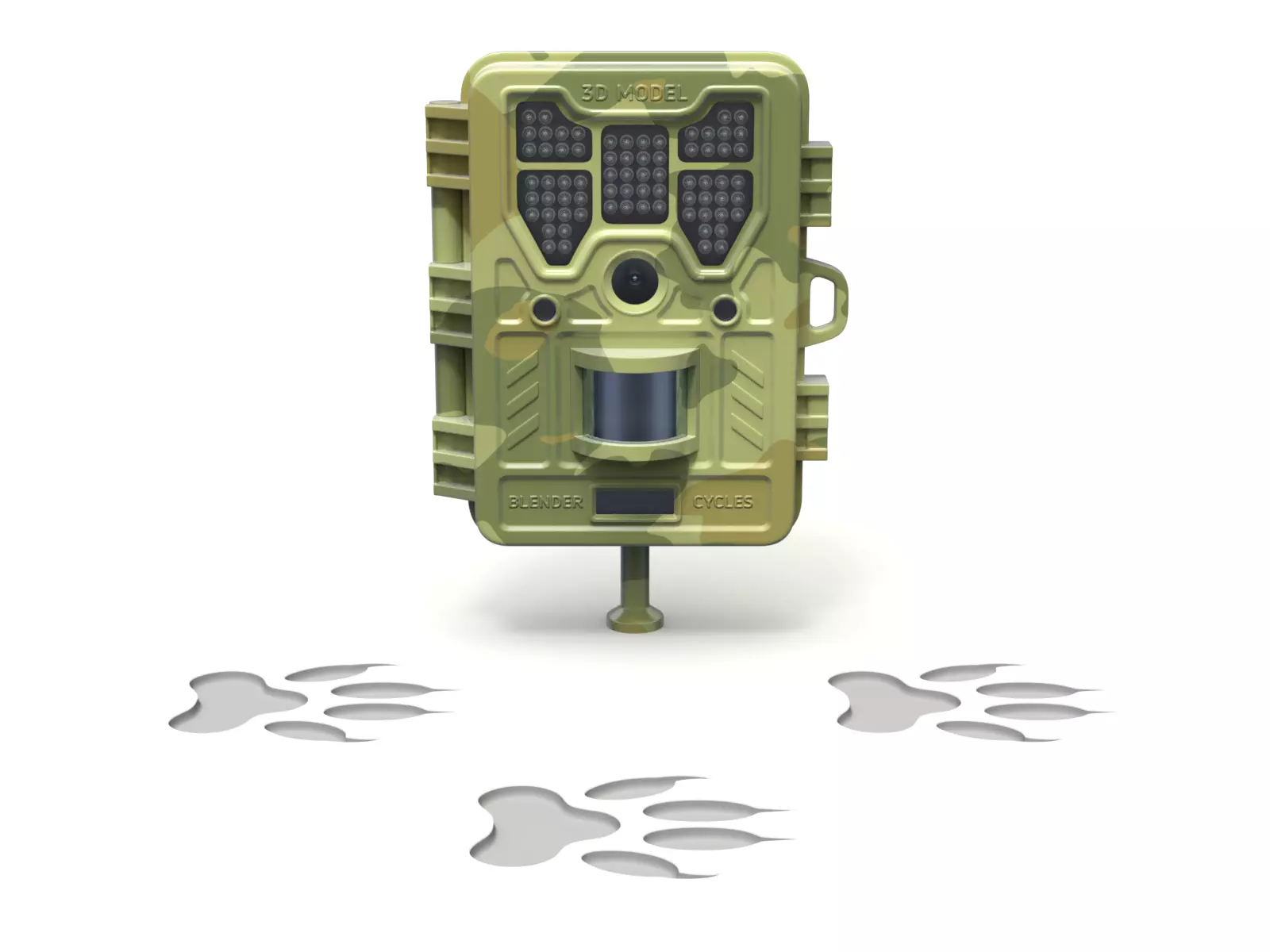 Wildlife Trail Camera 3D model_0