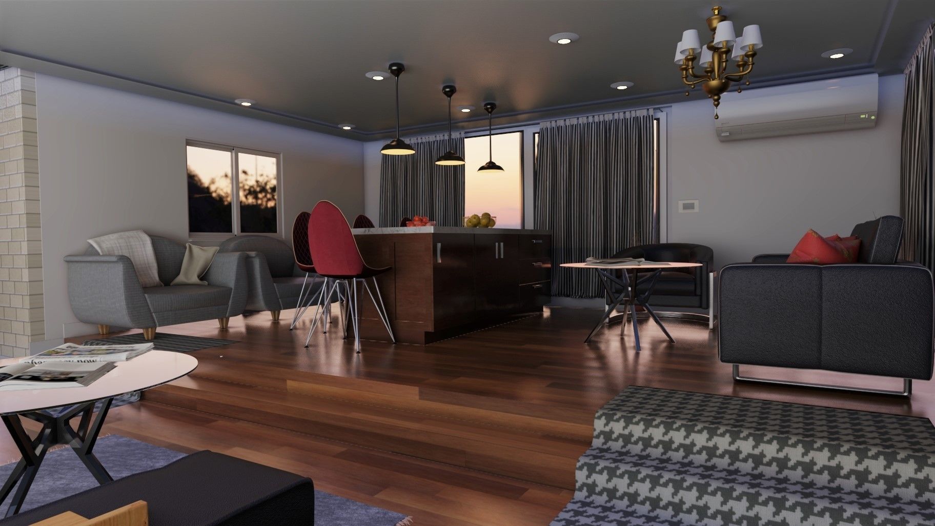 House interior scene 3D model_3