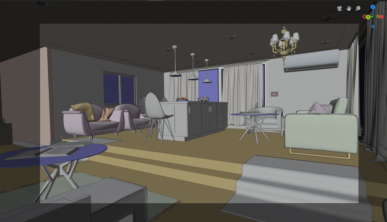 House interior scene 3D model_6