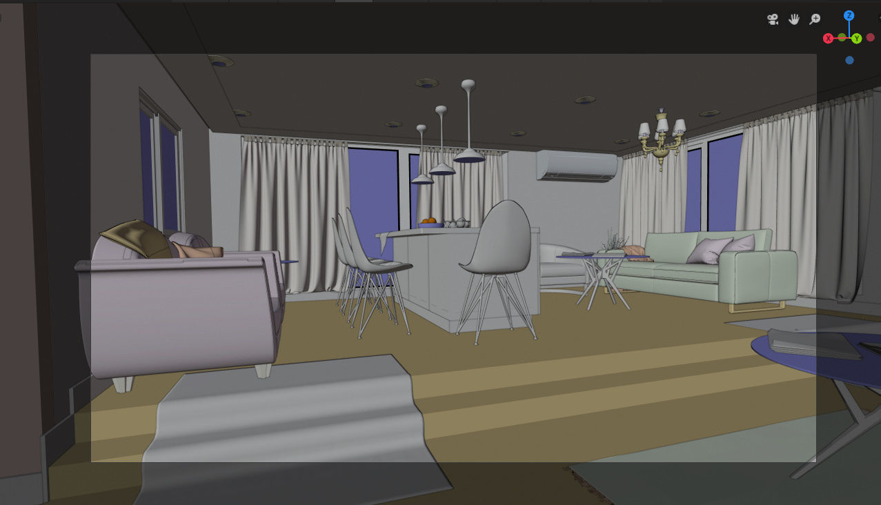 House interior scene 3D model_7