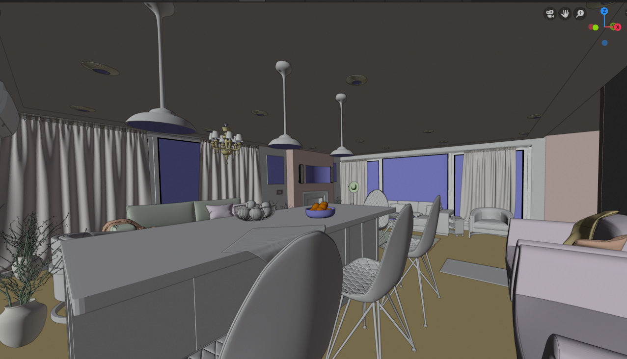 House interior scene 3D model_8