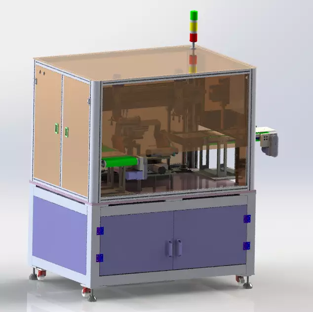 Tablet arc polishing machine 3D model