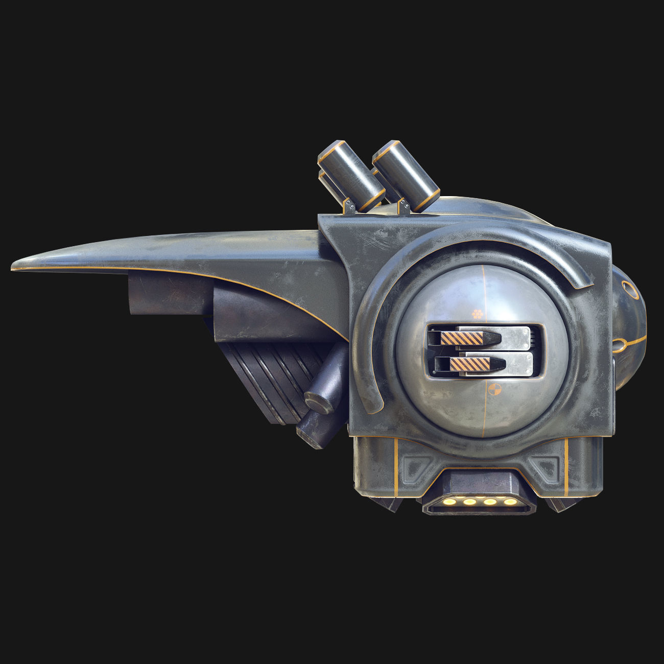 Sci-Fi Drone 3D model_4