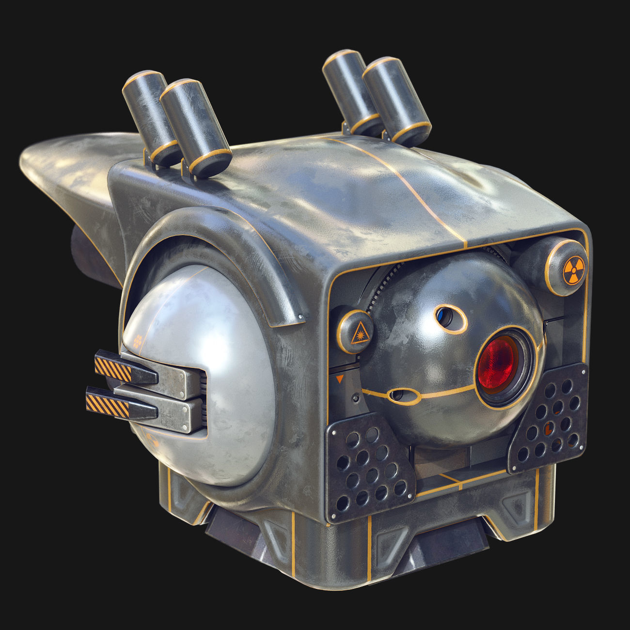 Sci-Fi Drone 3D model_3