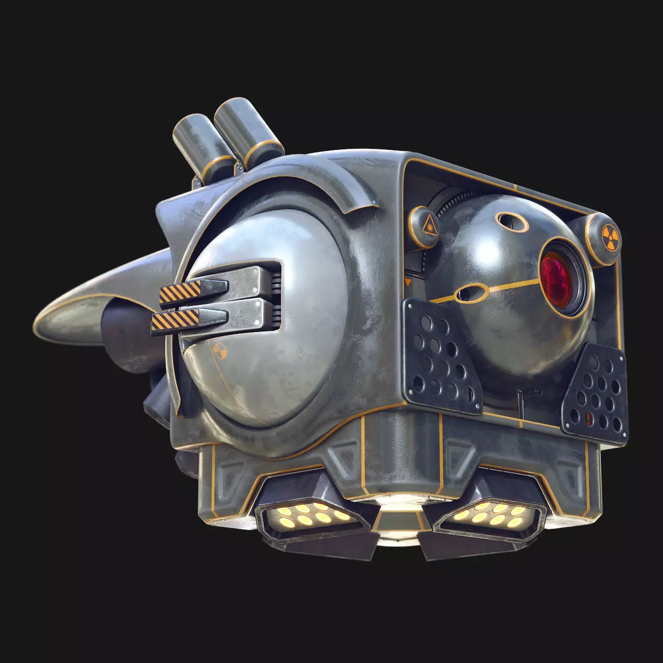 Sci-Fi Drone 3D model_0