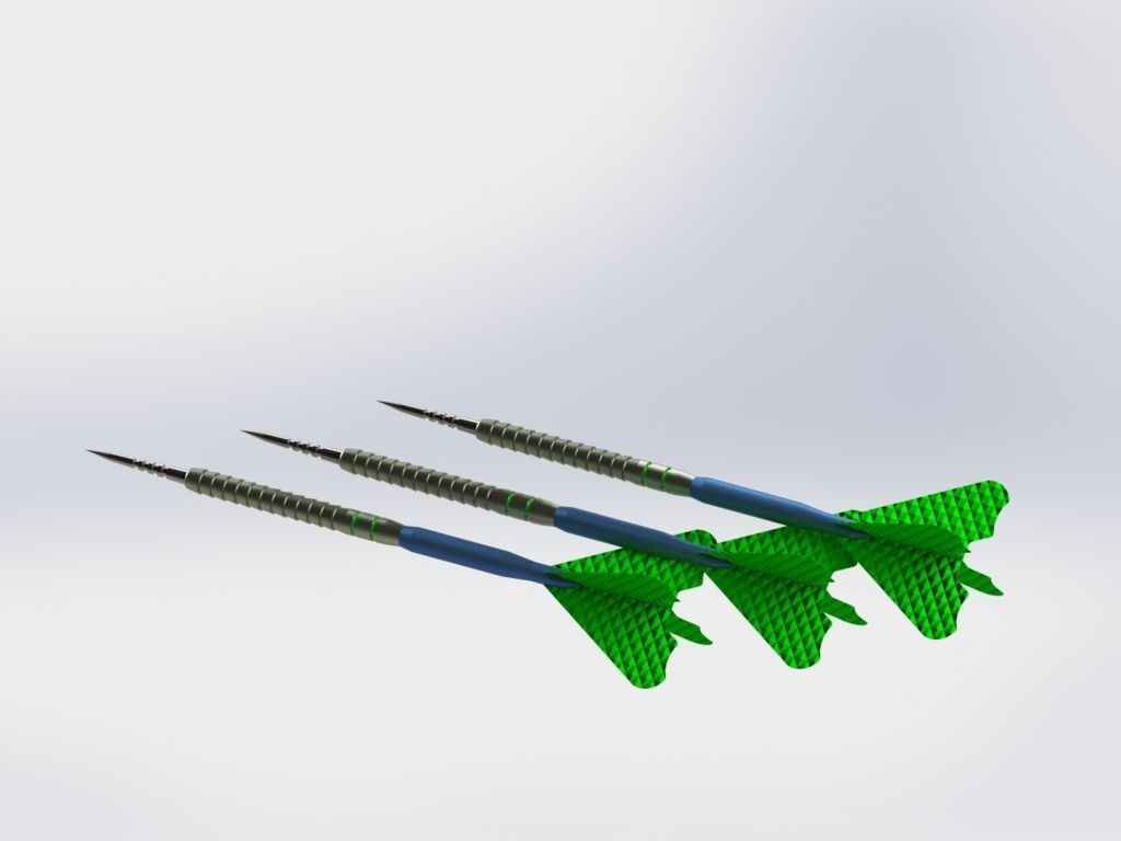 3D darts dart 3D model_2