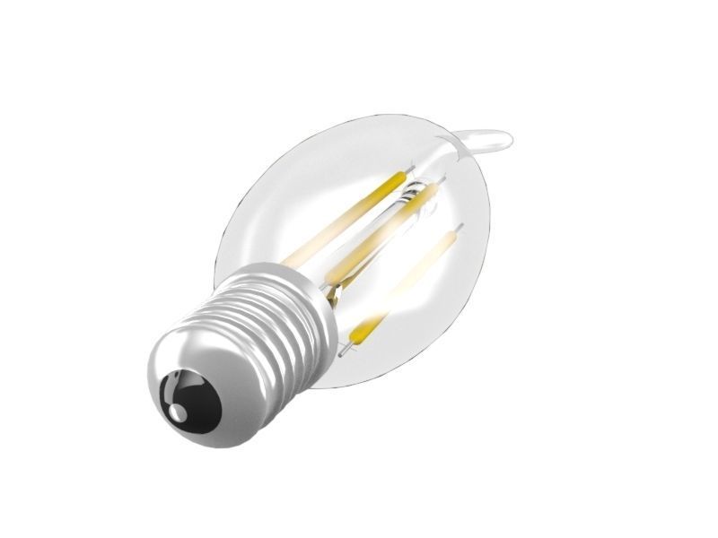 filament led light bulb 3D model_4