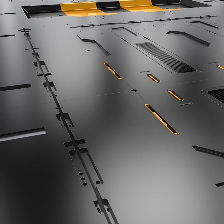 Sci-Fi Panels Kitbash 3D model_4