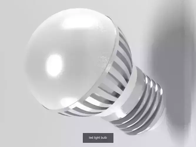 led light bulb 3D Model Collection