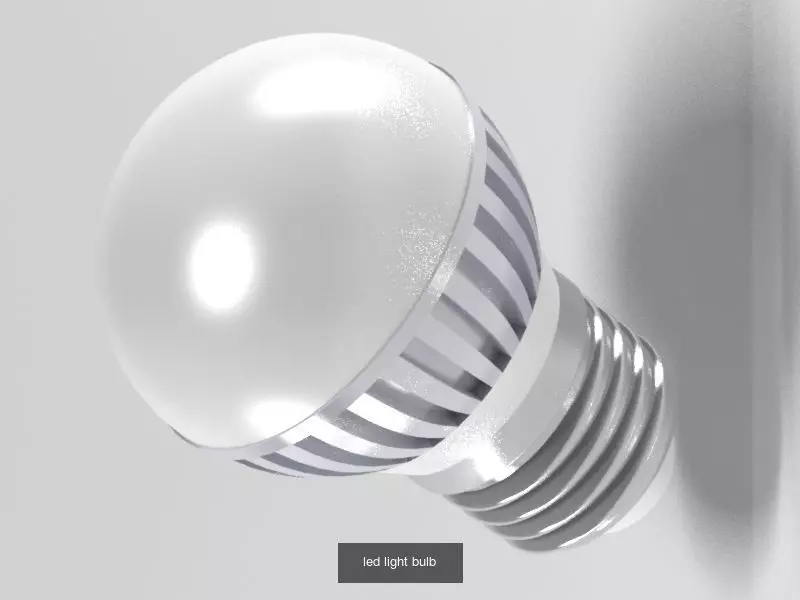 led light bulb 3D Model Collection_0