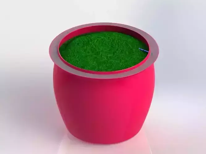 Flowerpot with watering system