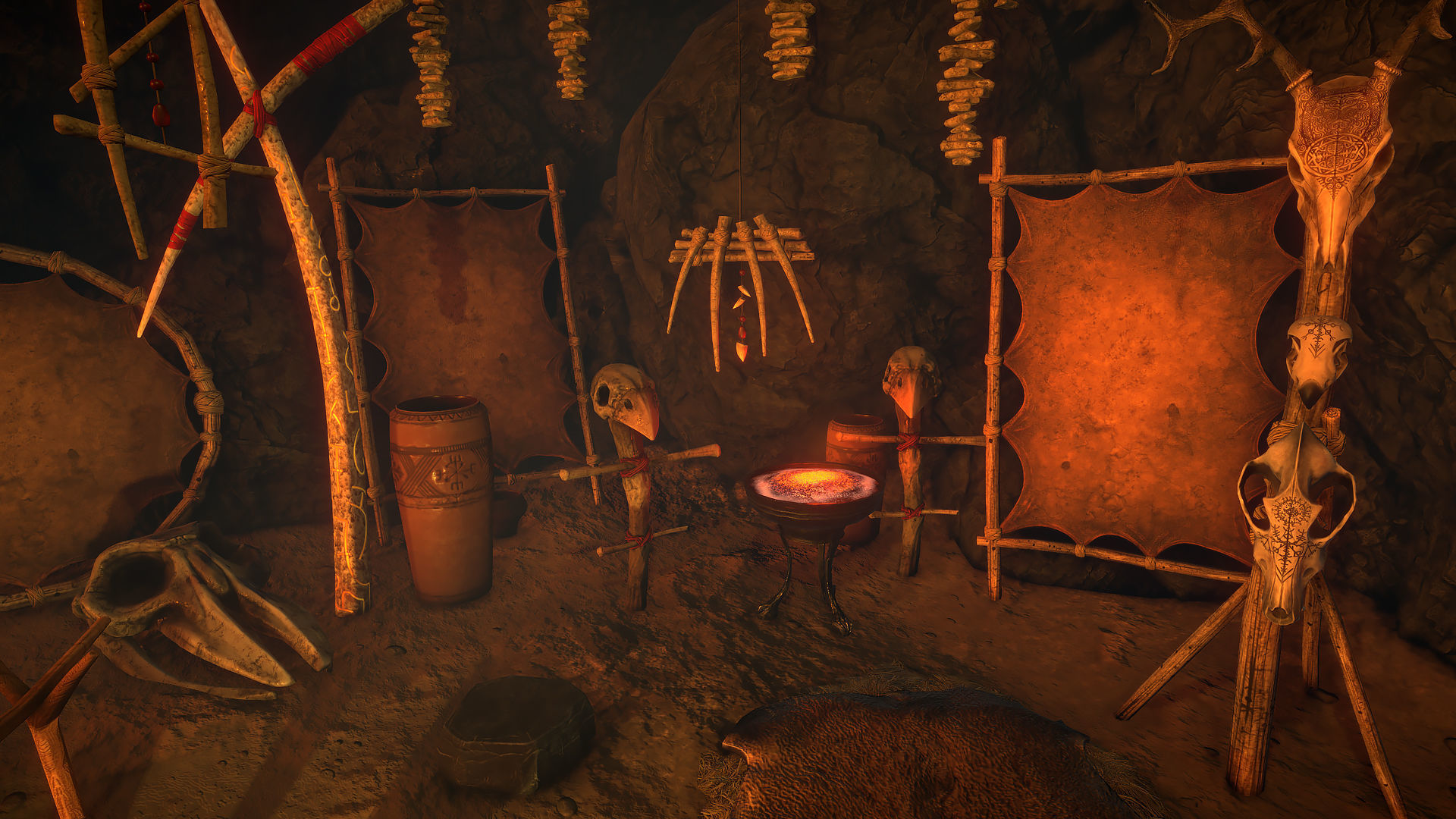 Shaman lair Low-poly 3D model_2