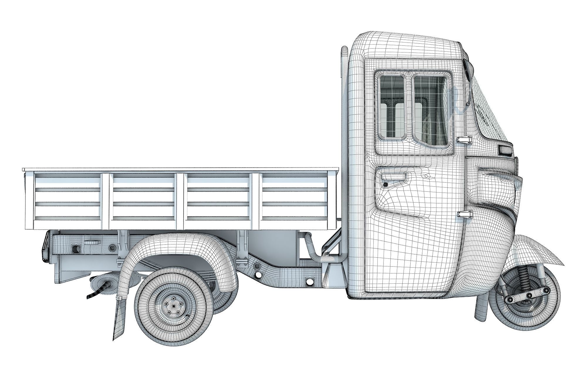 Mini Cargo Pick Up Rickshaw Maxima 3D model_18