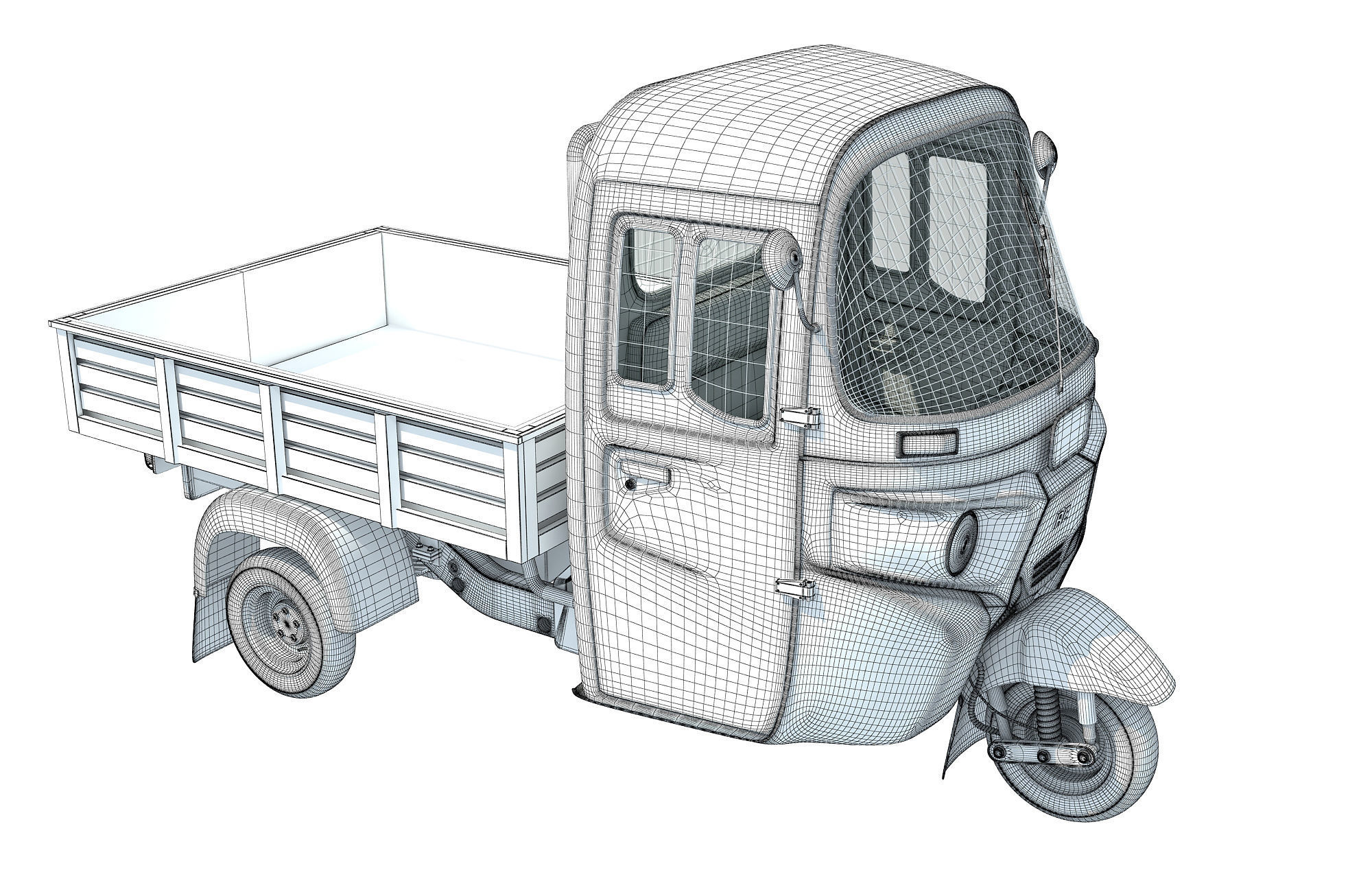 Mini Cargo Pick Up Rickshaw Maxima 3D model_19