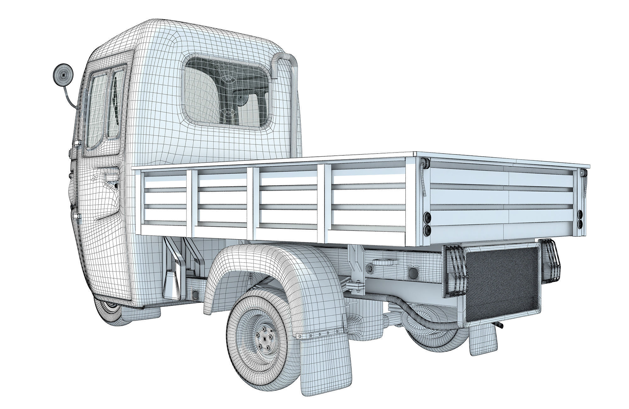 Mini Cargo Pick Up Rickshaw Maxima 3D model_17