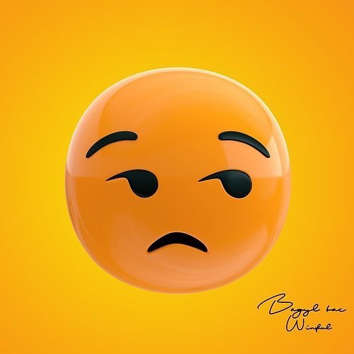 Emoji Unamused 3D model