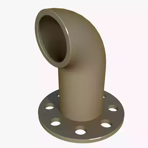 Anchor Chain Pipe Low-poly 3D model