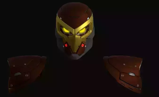 SpiderMan Shocker Helmet and Shoulder