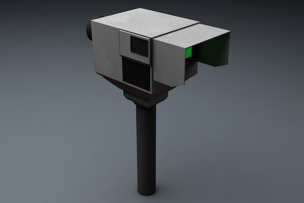 Traffic Vehicle Speed Control Unit 3D model_5