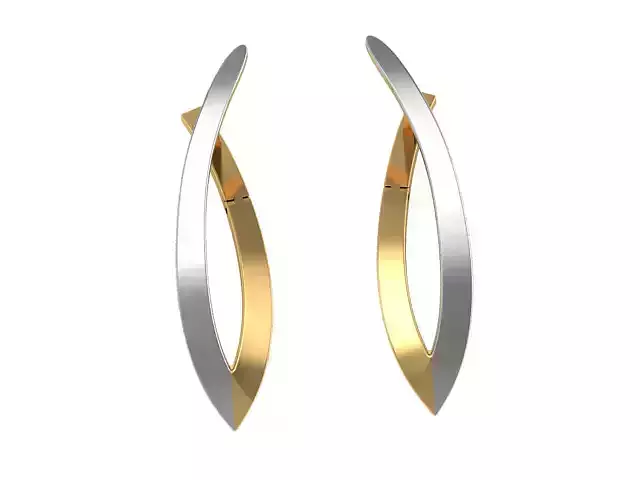 Earrings loops 3D print model