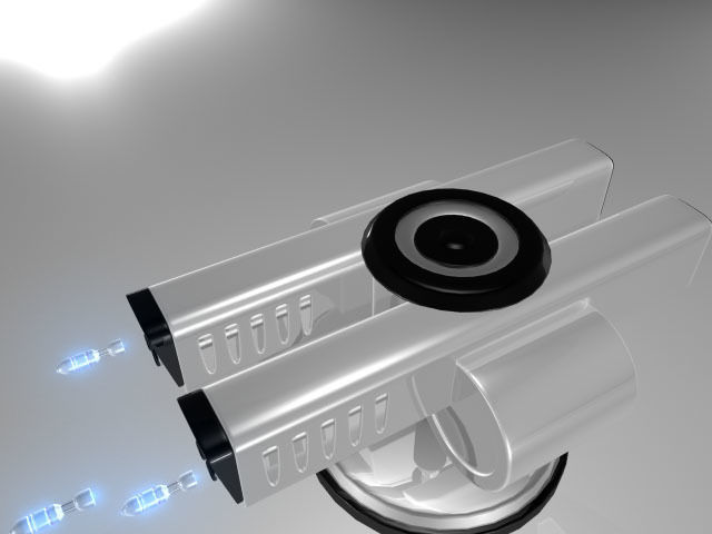 Sci Fi Missile launcher 3D model_4