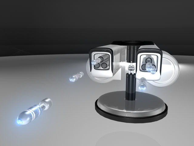 Sci Fi Missile launcher 3D model_3