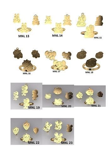 gold and versatile jewelry 3D print model