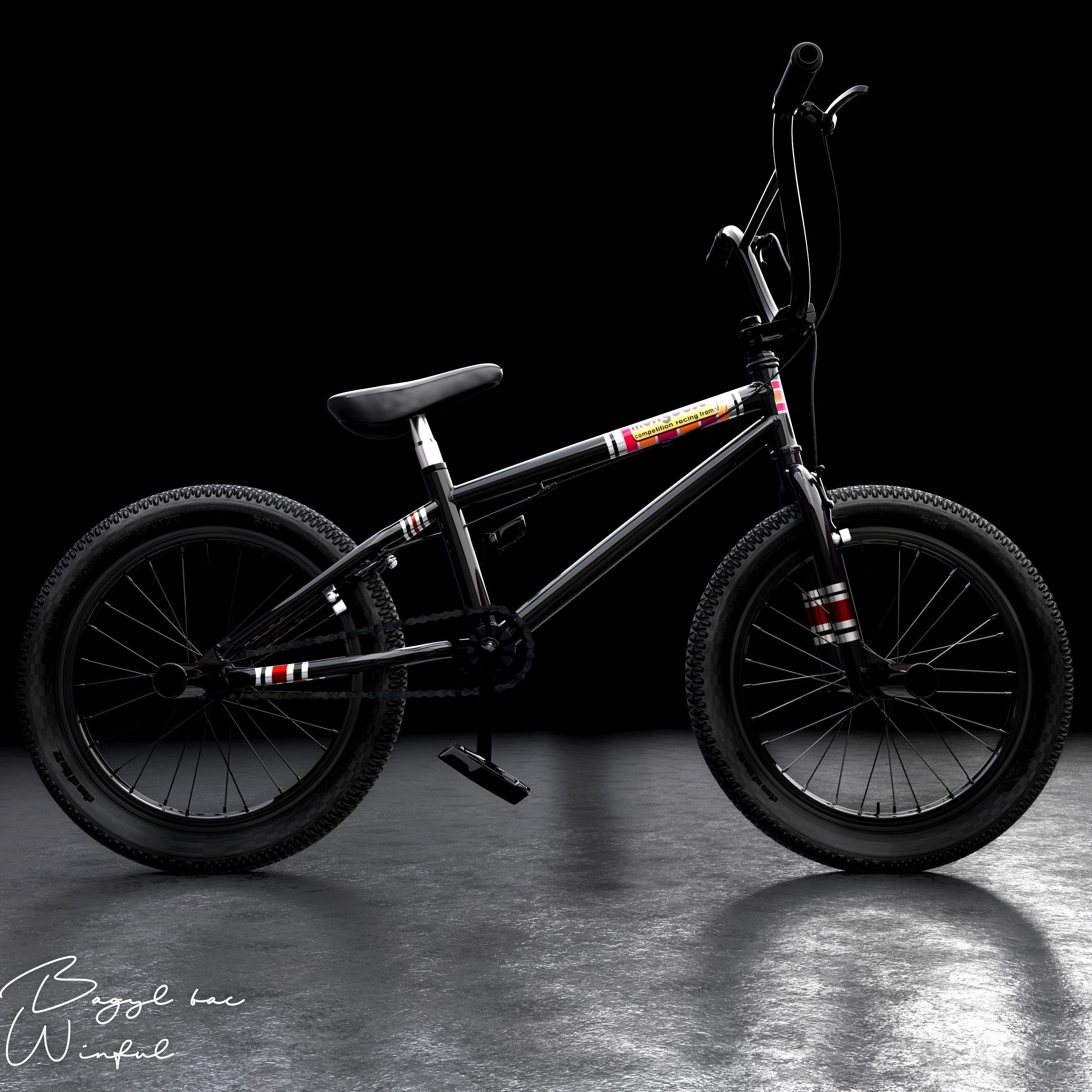Mongoose Legion BMX  3D model_1