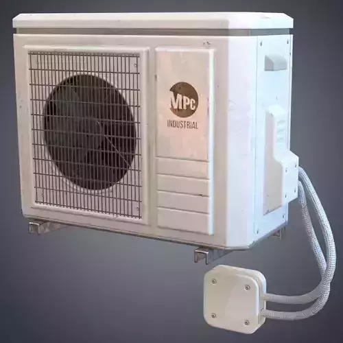 Air conditioner Low-poly 3D model