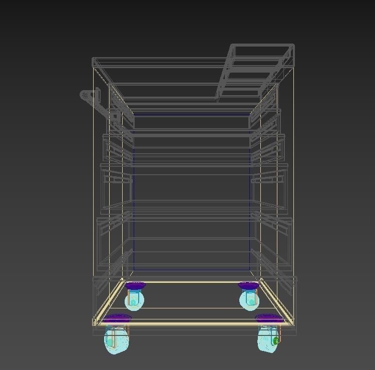 Workshop Service Trolley 1 3D model_9