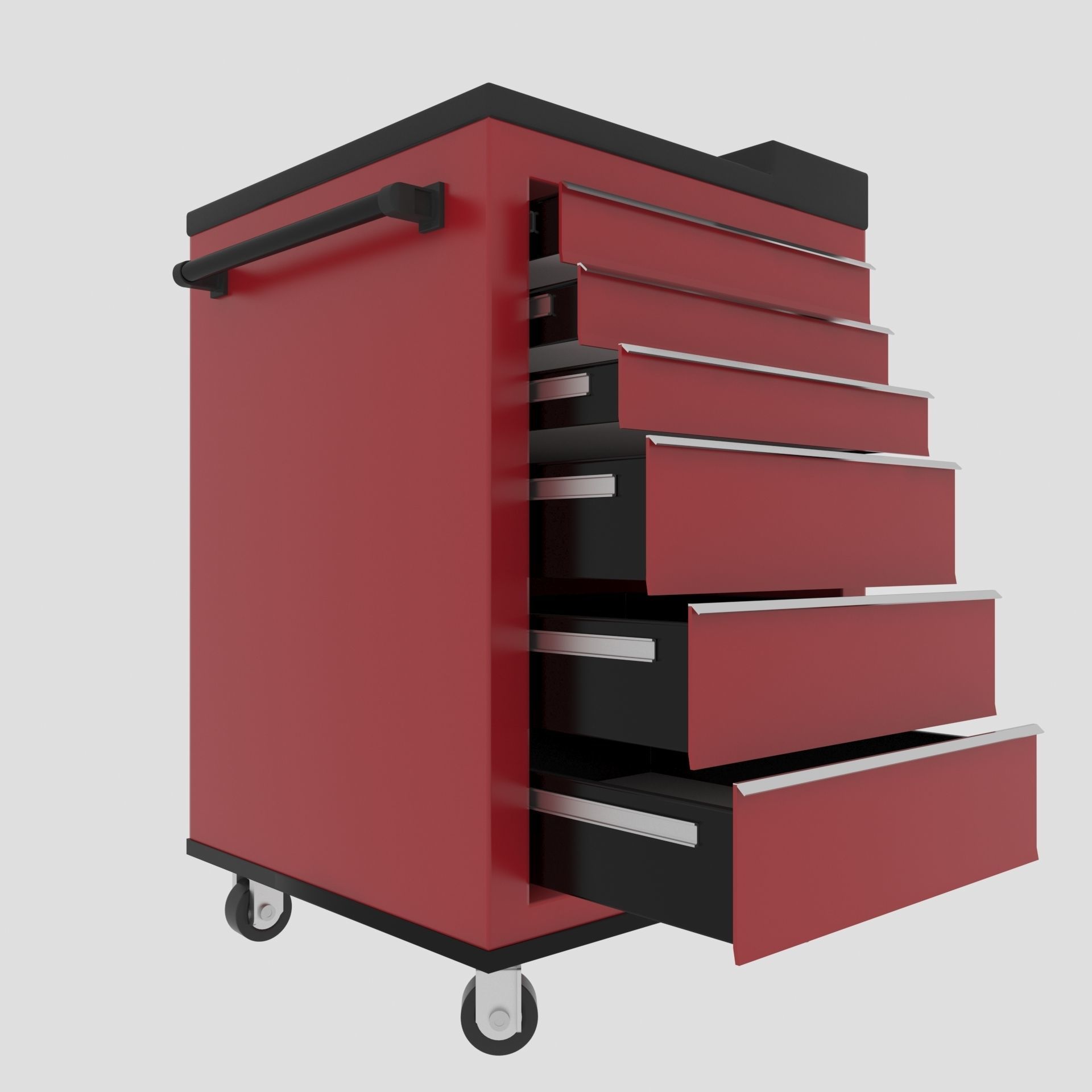 Workshop Service Trolley 1 3D model_6