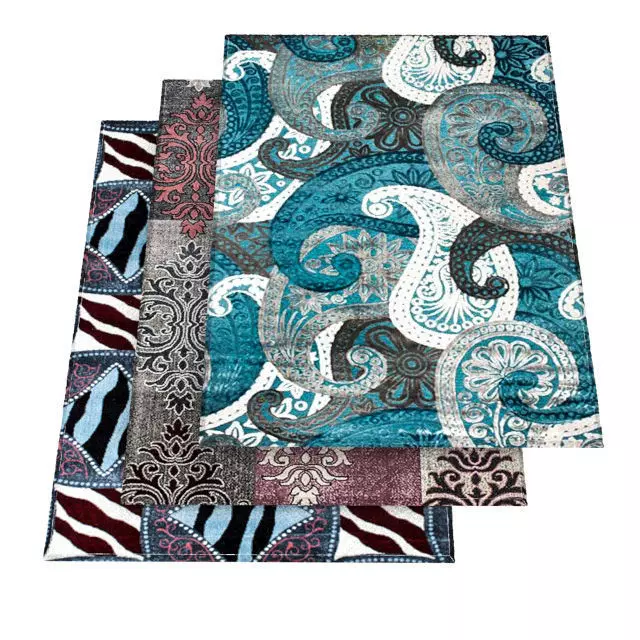 carpet set of three area rugs 3D model