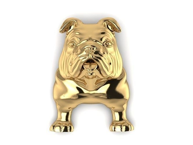 Bull dog 1 inch 3D print model