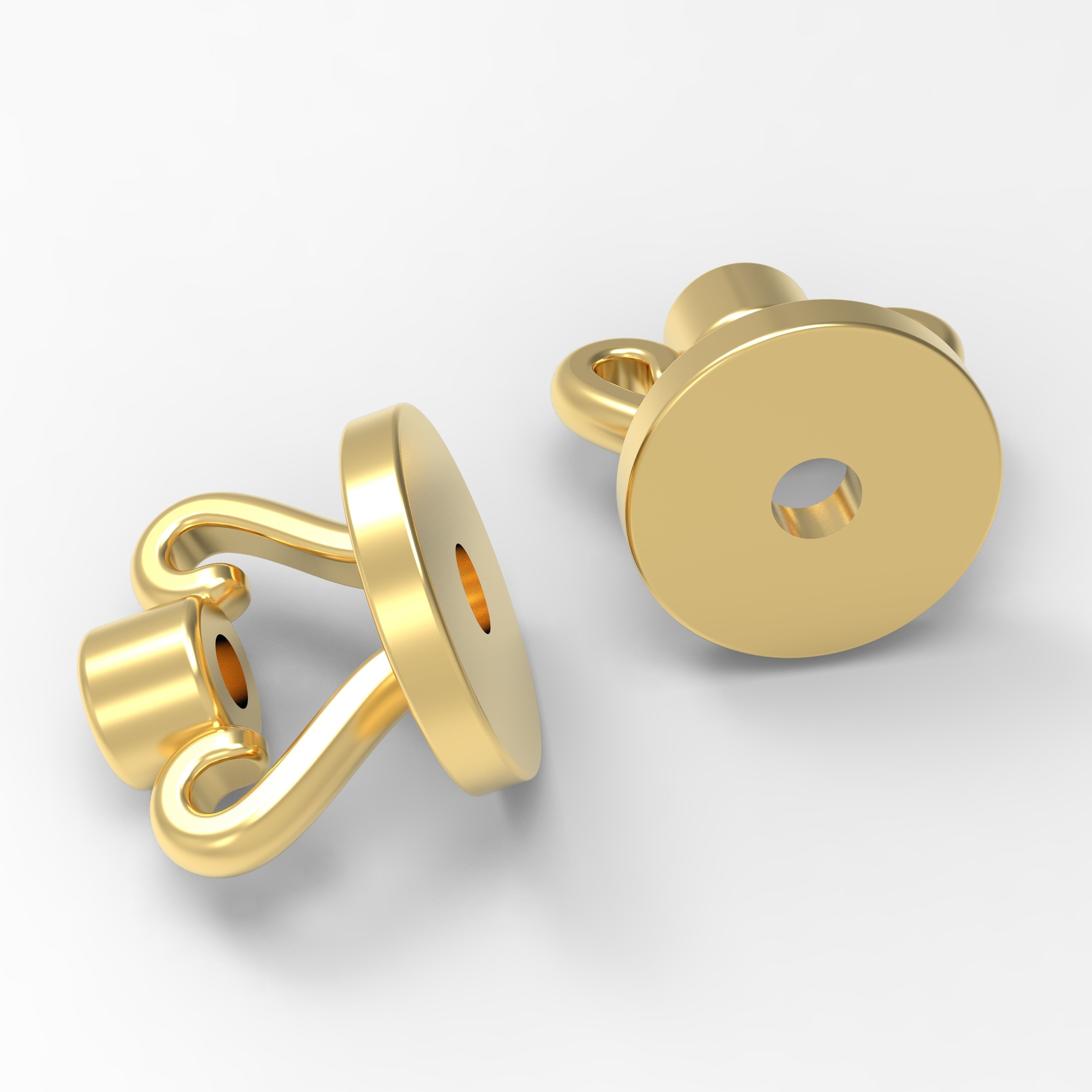 Clasp for studs 3D print model_1