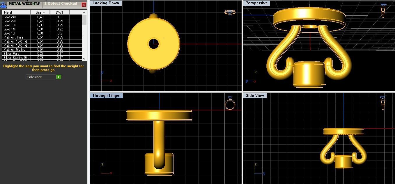Clasp for studs 3D print model_3