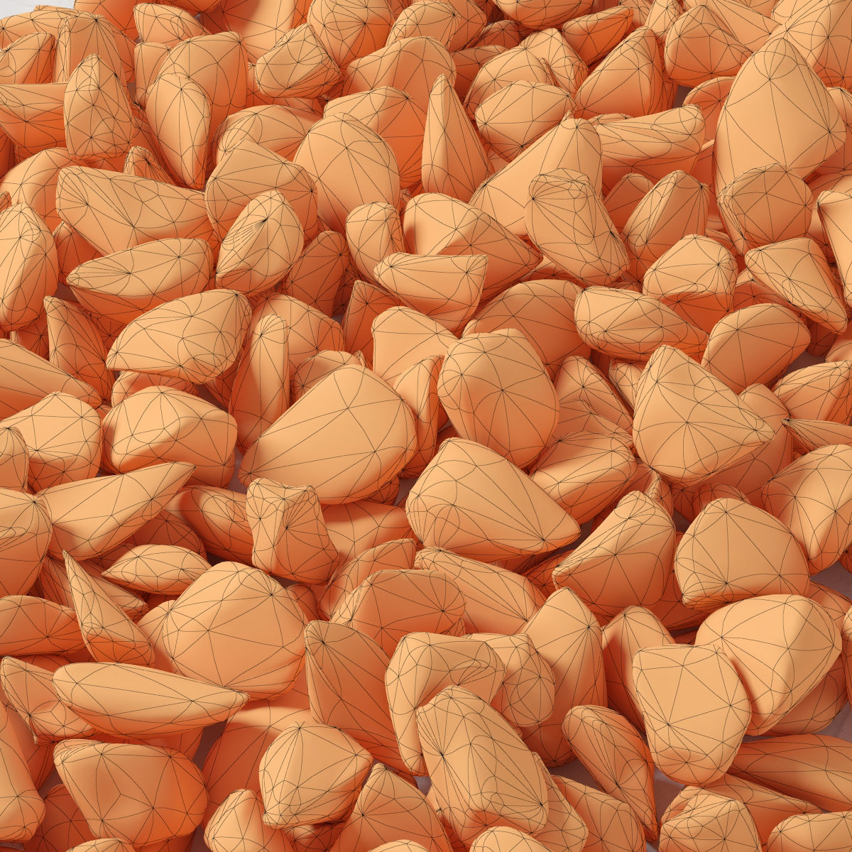 Rock stone glether two 3D model_4