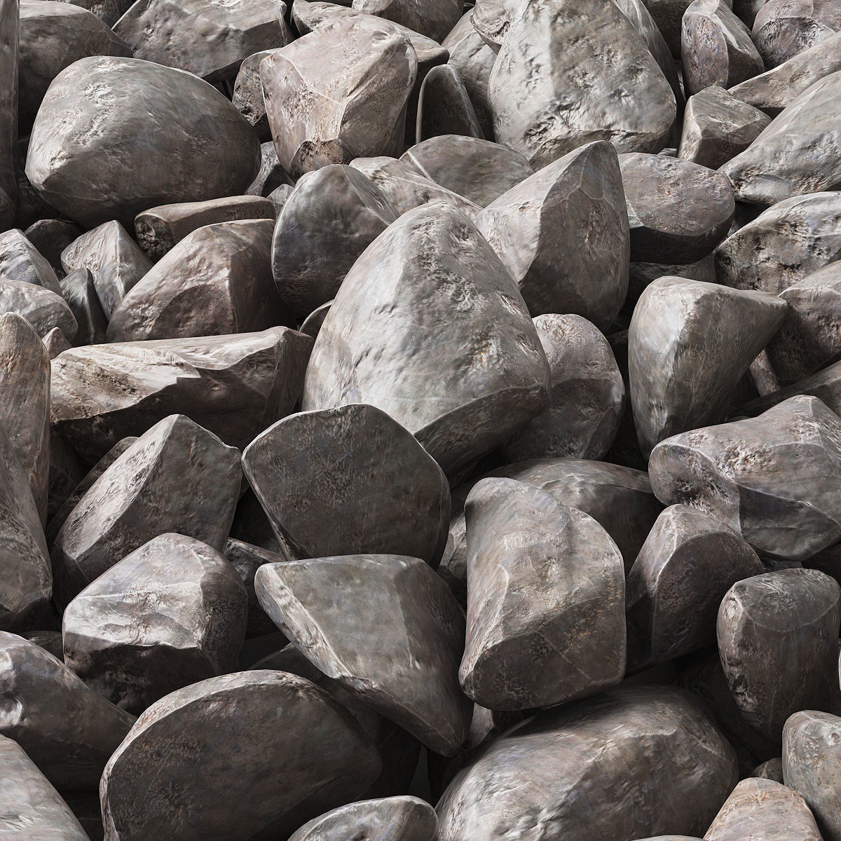 Rock stone glether two 3D model_1