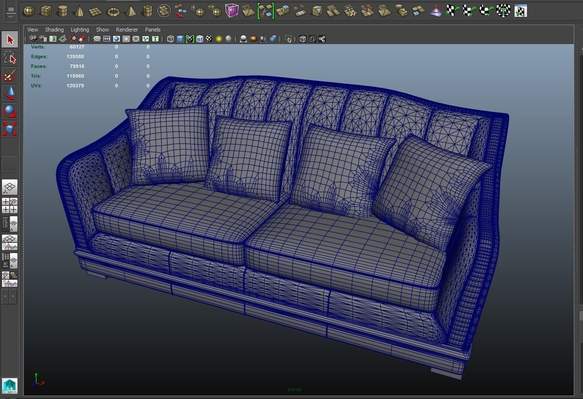 Modular Sofa 3D model_4
