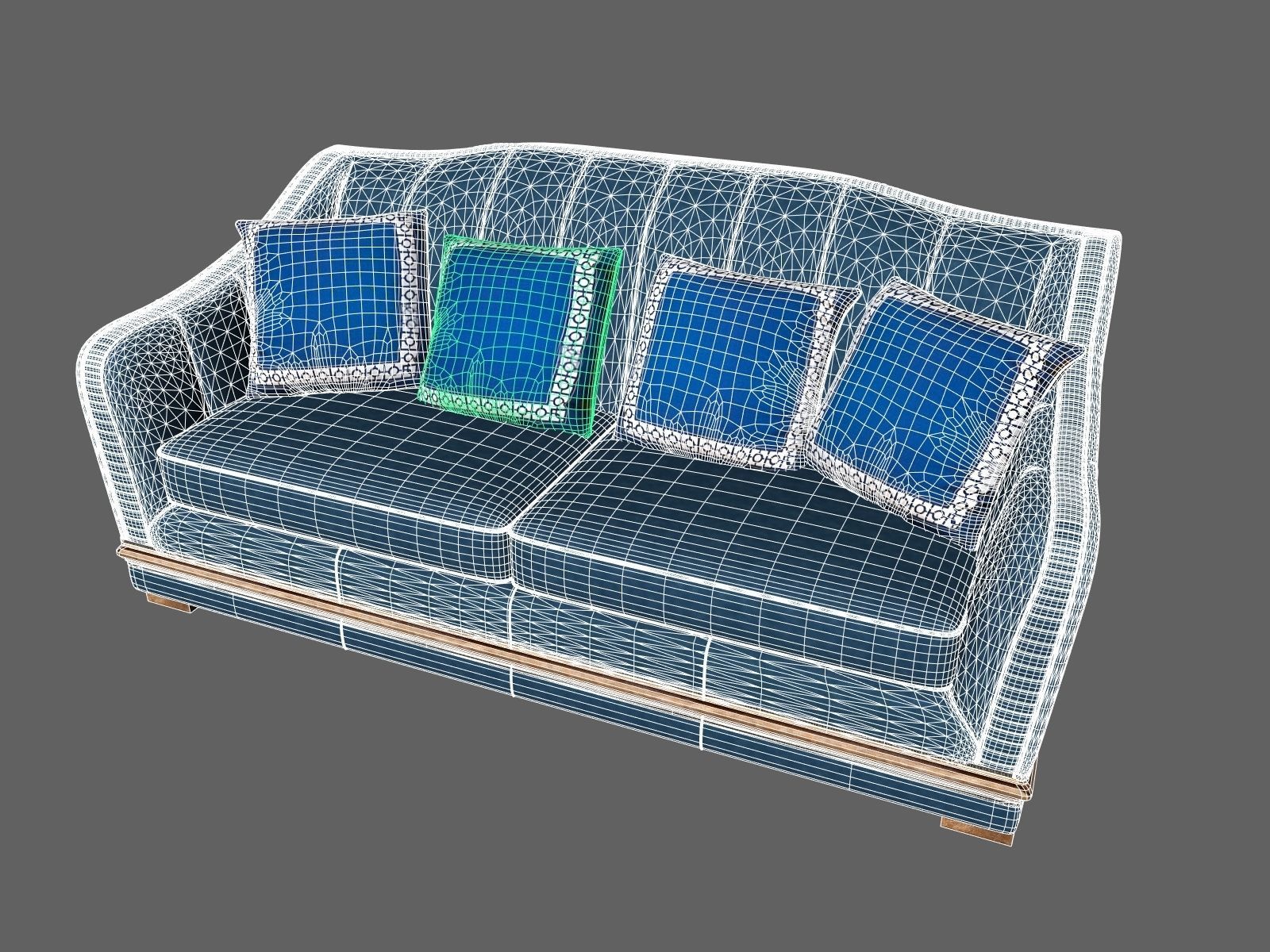 Modular Sofa 3D model_2