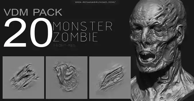 ZBRUSH - ZOMBIE  MONSTER VDM PACK