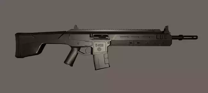 Bushmaster ACR Low-poly 3D model