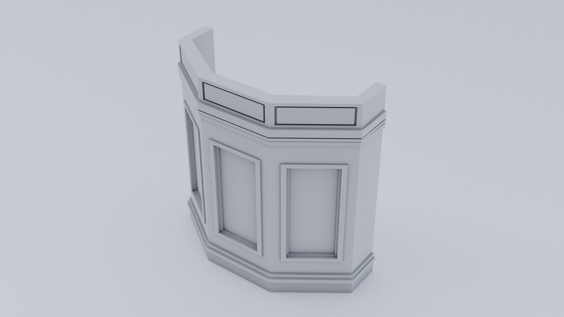 Pulpit Column 3D model_24